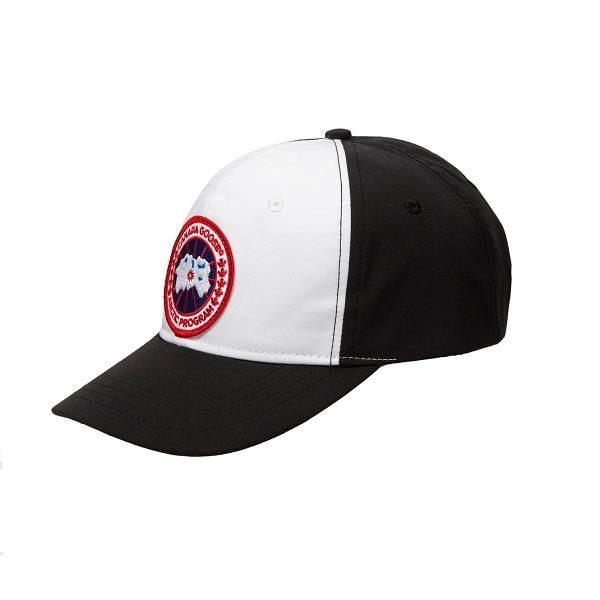 Canada Goose CG Ball Cap - Adjustable, Black/White